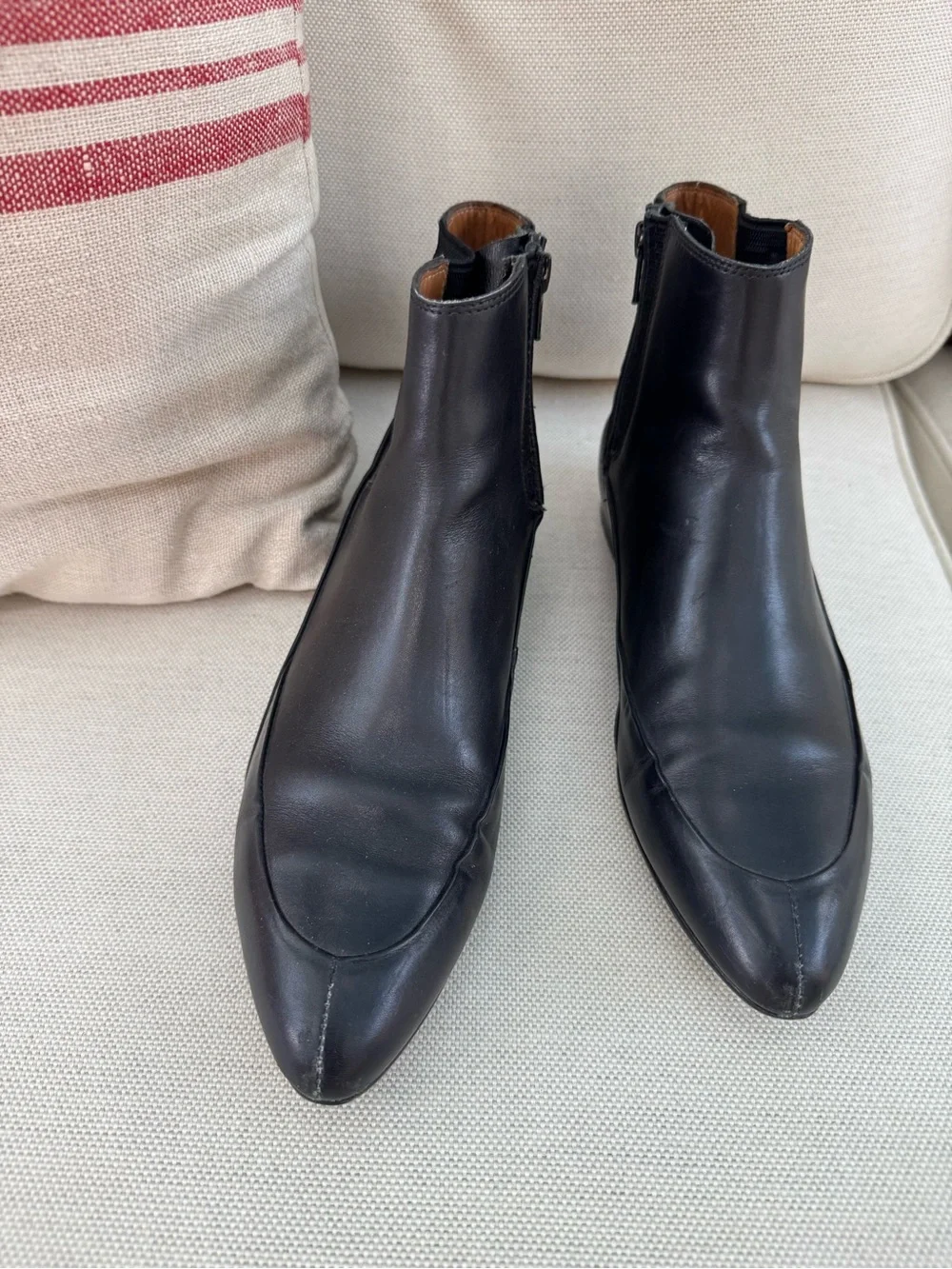 Balenciaga Women's Black Leather Chelsea Ankle Boots